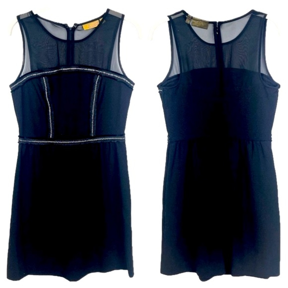 Princess Vera Wang Mini Dress Juniors Size 5 Black Snow Day Silver Chain Detail